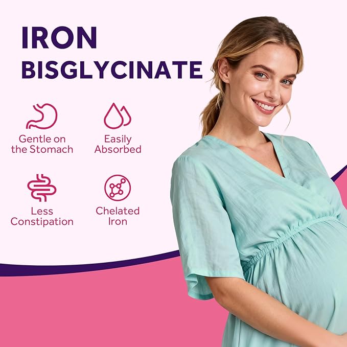 Doctor’s  Recipes  Iron  65 mg  &amp  Prenatal  Iron Bundle  High  Absorption  &amp  Gentle  Iron  Support  for  Healthy  Blood  and  Energy  Iron  Tabs  60 ct  &amp  Vegan  Caps  60 ct