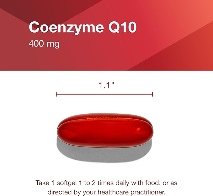 PROTOCOL FOR LIFE BALANCE CoQ10 400mg - with Vitamin E &amp Soy Lecithin - CoQ10 Supplement - Halal &amp Egg Free - 60 Softgels