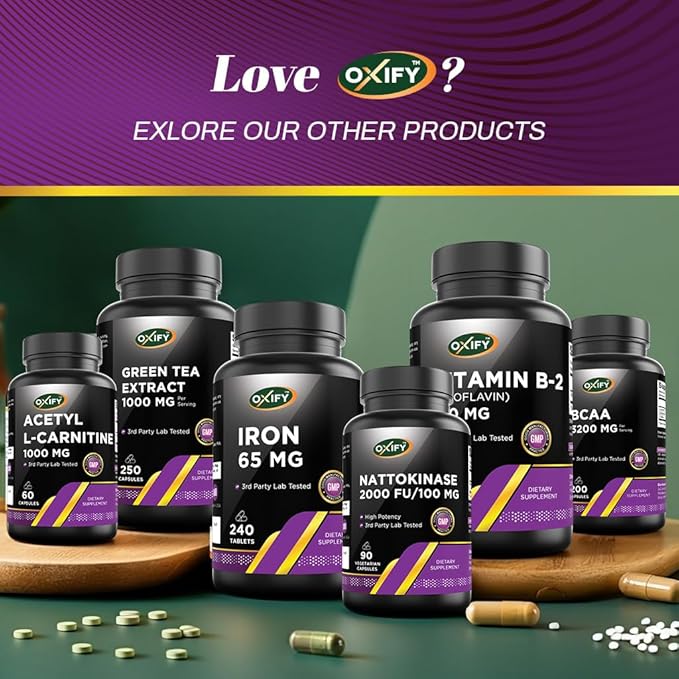 Oxify Probiotic 30 Billion CFU's | 120 Vegetarian Capsules | Gluten-Free Non-GMO | Supplement Made in USA