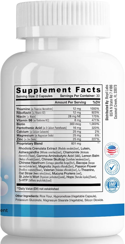 (2 Pack) Stress Relief with Ashwagandha and L-Theanine 60 Count (2)