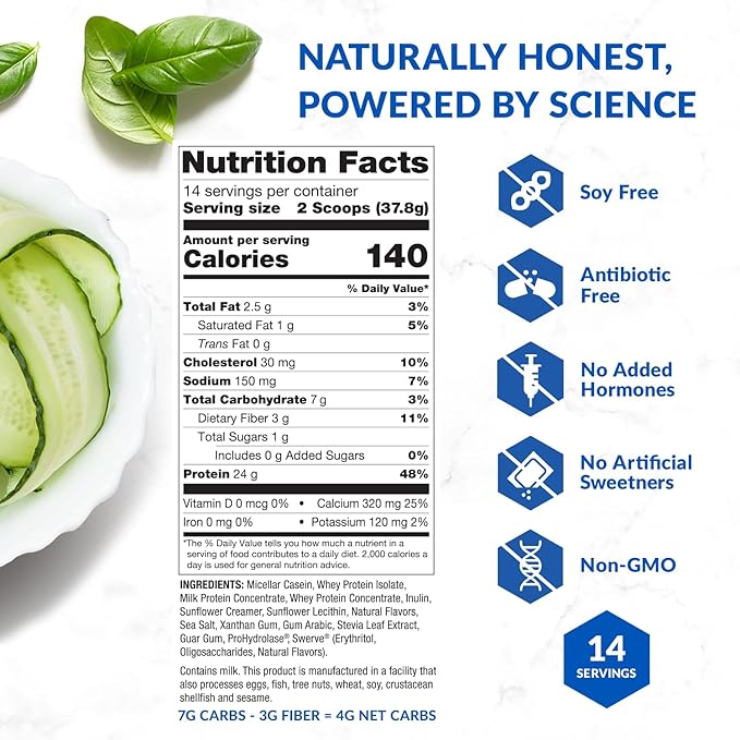 BioTrust Low Carb Protein Powder – Natural and Delicious Whey &amp Casein Blend from Grass-Fed Hormone Free Cows – Non GMO Soy Free Gluten Free Hormone Free (Vanilla 3-Pack)