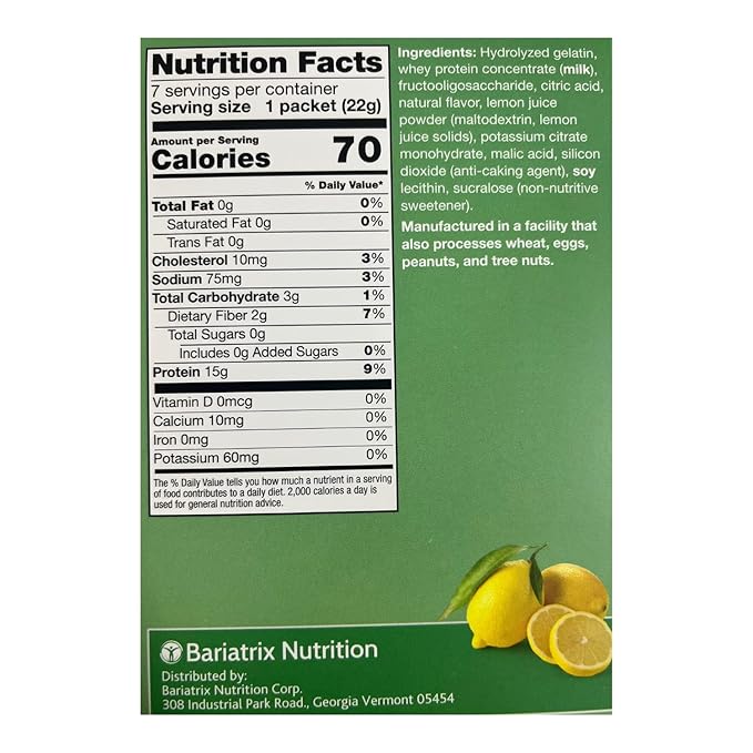 PROTIFIT - High Protein Lemon Fruit Drink 3 Pack 15g Protein Low Calorie Sugar Free Ideal Protein Compatible 7 Servings Per Box (3 Pack)