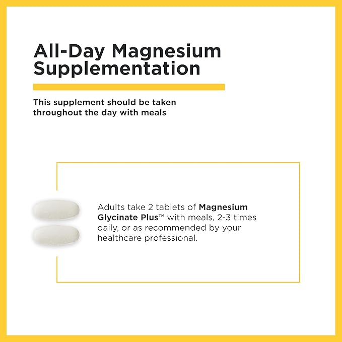 Integrative Therapeutics Magnesium Glycinate Plus - Brain Function Support Supplement for Adults* - Supports Heart and Muscular Function* - Dairy-Free &amp Gluten-Free - 120 Count (60 Servings)