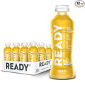 Ready® Clear Protein Water – 20g Whey Protein Isolate Zero Sugar Low-Calorie Sports Drink for Hydration &amp Recovery – Electrolytes Essential Amino Acids – Lemon Ice 16.9 fl oz Bottles (12-Pack)