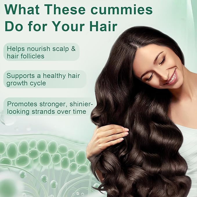 Sea Moss Gummies for Hair LossHair Loss Gummies with Organic Sea MossPearl Powder &amp Aloe VeraVitamin C Vitamin E Supports Hair &amp Skin Wellness Dietary Supplement — 60 Gummies