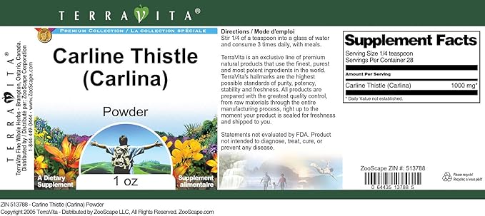 Carline Thistle (Carlina) Powder (1 oz ZIN: 513788)