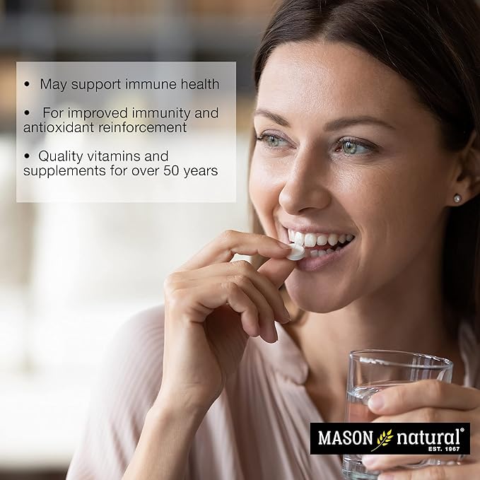 Mason Natural Zinc 100 mg - Advanced Immune System Support Improves Antioxidant Support Essential Mineral Supplement 100 Capsules (Pack of 3)