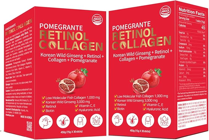 Pomegranate Retinol Collagen – Advanced Skin Brightening &amp Anti-Aging Formula