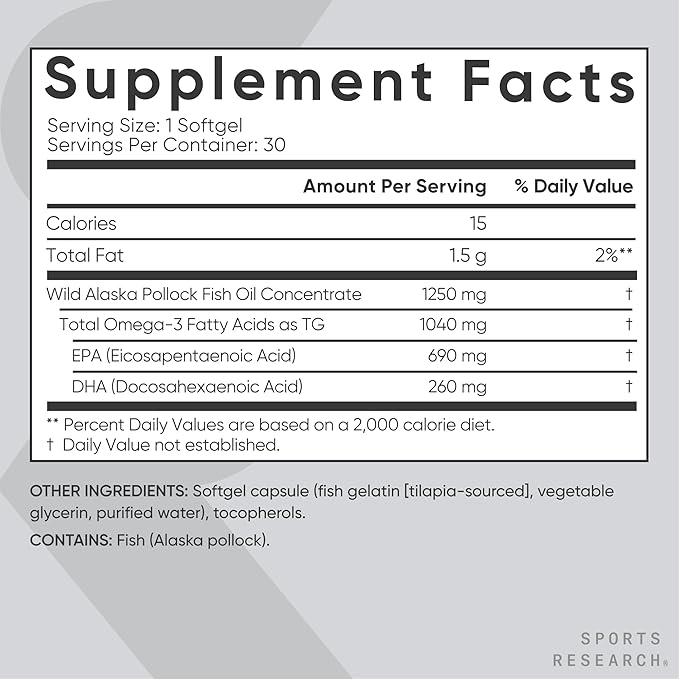 Sports Research® Multivitamin Pack - Vegan Vitamin D 5000iu &amp Mk7 Vitamin K 100mcg Omega-3 Fish Oil 1250mg and Vitamin B-Complex with Methylated B12 &amp Folate