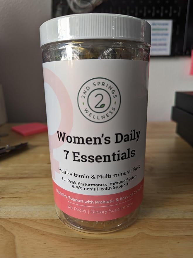 Ultimate Women's Health Bundle - Vitamin D3+K2 Super B-100 Complex Sleep Well Adaptogen Complex &amp Women's Daily 7 Essentials
