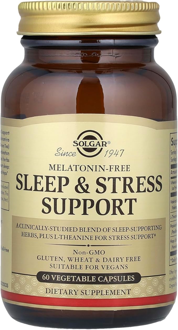 Solgar Sleep &amp Stress Support 60 Vegetable Capsules