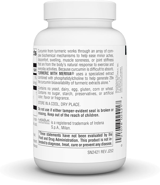 Source Naturals Turmeric with Meriva Eases Discomfort from Everyday Activities* - 500mg - 120 Tablets