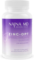 ZINC-Opt 60ct Superior Formula w/BioPerine is Packed w/52mg Zinc 2mg of Copper Supports Antioxidant Immunity Homormal Health for Men Women &amp Children