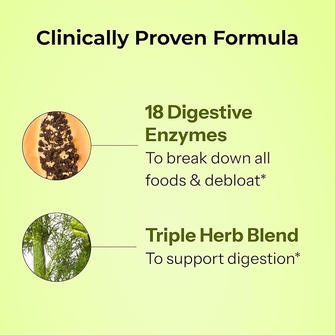 HUM Flatter Me Extra Strength Digestive Enzymes Flatter Me Fiber Supplement