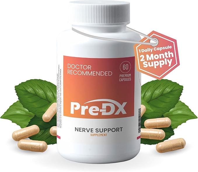 Pre-DX Nerve Support Supplement - Advanced L-Methylfolate Multivitamin w/Vitamin B-Complex &amp More for Resistance Enhancement - 3rd Party Tested L-methylfolate Supplement - 60 Capsules