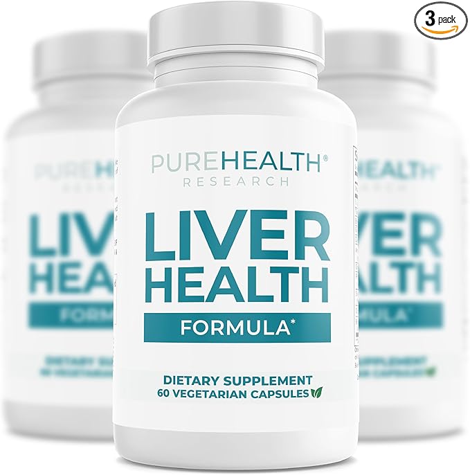 PUREHEALTH Research Liver Health – Liver Cleanse Detox &amp Repair Support Supplement- with Milk Thistle Turmeric Powder Dandelion Artichoke Beet Root Ginger L Cysteine HCL &amp More - 180 Cap