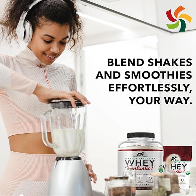 3-in-1 Whey Protein Powder Unflavored 5lb - 30g Grass-Fed Protein per Serving + Collagen Peptides Powder 2.2lb – 10g Hydrolyzed Type I &amp III Collagen Per Scoop – Non-GMO – Bundle