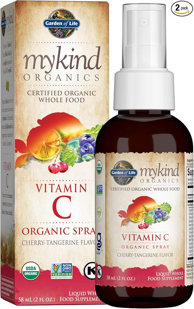Garden of Life Zinc 30mg + Vitamin C Supplements Bundle - Immune &amp Skin Health