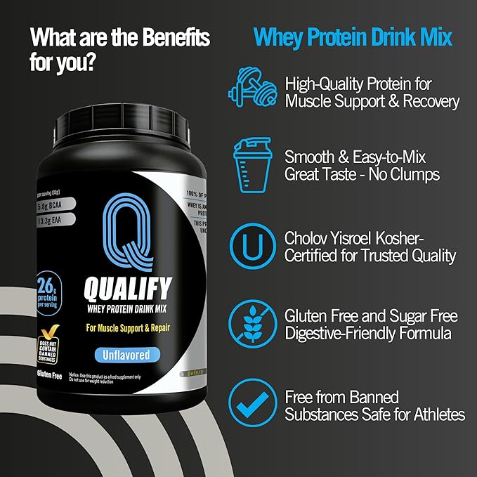 Cookie and Cream and Unflavored Whey Protein Bundle – Gluten-Free Kosher Post-Workout Recovery 26g &amp 25g Protein
