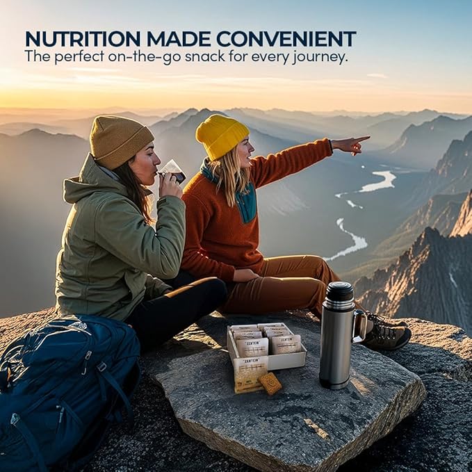 Zentein Elite Square Protein Peanut Butter &amp Honey Snack Square Bar – Crispy Rice and Superfood Blend – 10g Protein 12 Essential Vitamins 150 Calories – 12‑Count Box