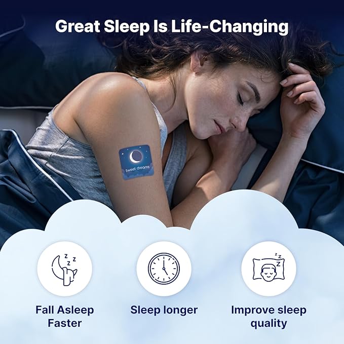 Wellamoon Original Sleep Patches for Adults Extra Strength | Sleep Patch with Melatonin &amp Valerian | Skin-Friendly &amp Cruelty-Free | Long-Lasting Night Comfort for Men &amp Women | Pack of 3 x