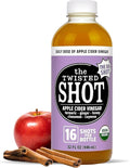 The Twisted Shot | Organic Apple Cider Vinegar Wellness Shots with Ginger Turmeric Honey Cinnamon and Cayenne | Digestion Immunity and Gut Health Support | Ready to Drink | 32 oz