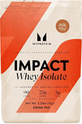 Myprotein Impact Whey Protein Isolate 2.2 Lbs (40 Servings) Salted Caramel 25g Protein &amp 6g BCAA Per Serving Gluten-Free Shake for Muscle Strength &amp Recovery