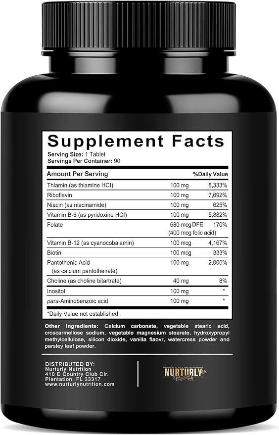 Vitamin B Complex and Omega 3 Fish Oil - B Vitamins B1B2B3B5B6B7B9B12 and Biotin – Fish Oil 2000mg 800mg EPA and 600mg DHA - Energy Immunity Joint Brain and Heart Health