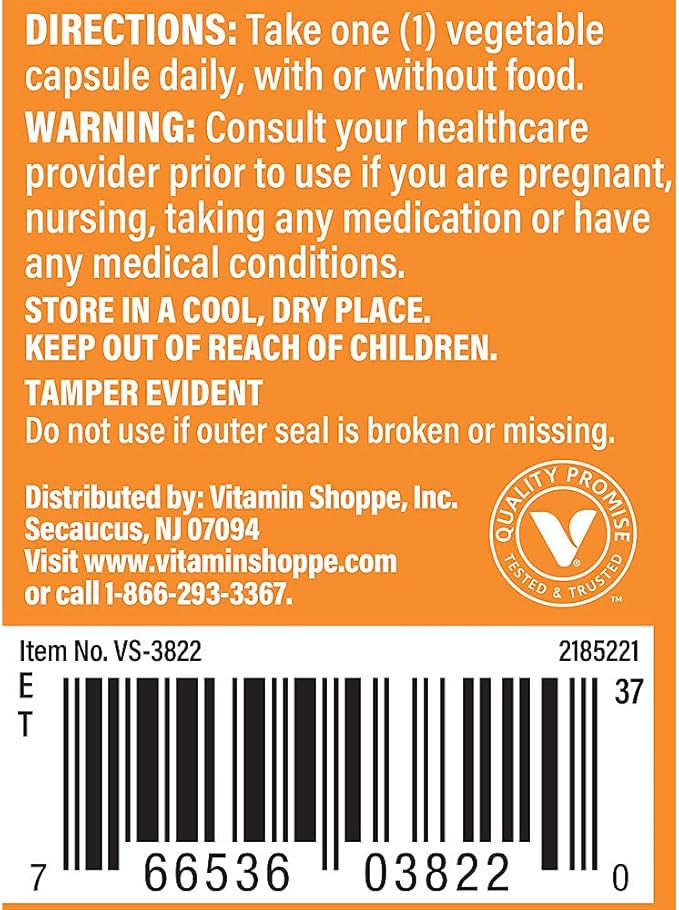 The Vitamin Shoppe Ultimate 10+ Probiotics 50 Billion CFU - 10 Probiotic Strains for Digestive Health Immune &amp Gut Support (30 Vegetable Capsules)