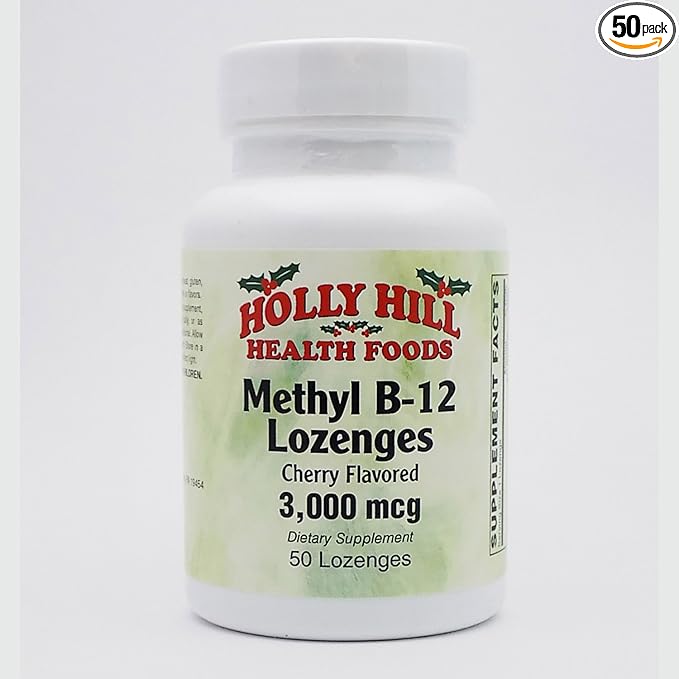 Holly Hill Health Foods Methyl B-12 Cherry 50 Lozenges