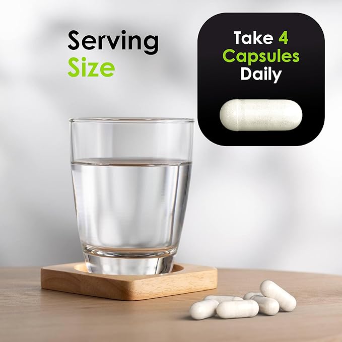 Hydrolyzed Collagen Capsules - Supplement for Hair Skin &amp Nails Joint &amp Bone Support - High Potency Non-GMO - Premium Daily Health Formula - 2000mg Marine Collagen - 120 Capsules
