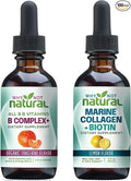 Why Not Natural Vitamin B Complex Liquid Drops and Marine Liquid Collagen for Hair Skin and Nails