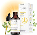Pure Therapro Rx Vegan A-D-K Drops 10 Ml Made in USA | 3 Month Supply | Vitamin A (Palmitate) Liposomal Vitamin D3 (Pureshine) Liposomal Vitamin K2 (MK-4 &amp MK-7) Supports Immunity &amp Bone He