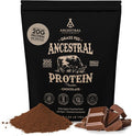 Ancestral Supplements Grass Fed Protein Powder Chocolate Beef Bone Broth Based w/Beef Organs &amp Organic Mushrooms Gut Health Support High Protein Supplement 20g Protein Per Serving 30 Day Sup
