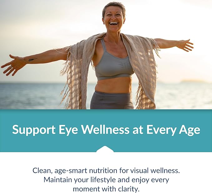 SANE MD PRO60+ Vision Reviver™ – Eye Supplement for Adults 60+ with Lutein Zeaxanthin &amp Astaxanthin – 30 Capsules