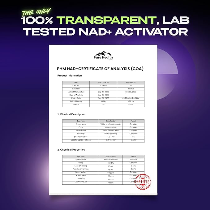 NMN Supplement with NAD+ and Resveratrol - 10000MG Extra Strength | NMNH Alternative | NAD Liposomal Supplements for Men and Women - Supports Cellular Energy | 90 Capsules 3 Months Supply