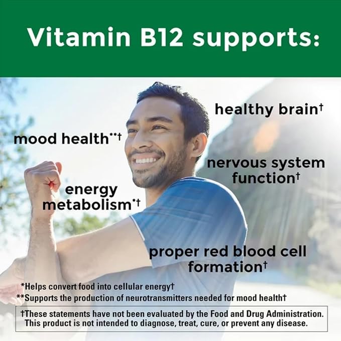 Nature Vitamin B12 1000 mcg – Energy and Metabolism Dietary Supplement 400 Softgels (Pack of 1)