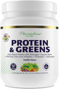 Paradise Herbs ORAC Energy Proteins &amp Greens Powder Antioxidant Power of 24 Servings of Fruits &amp Vegetables in 1 Scoop + 20g Protein Vanilla 14 Servings