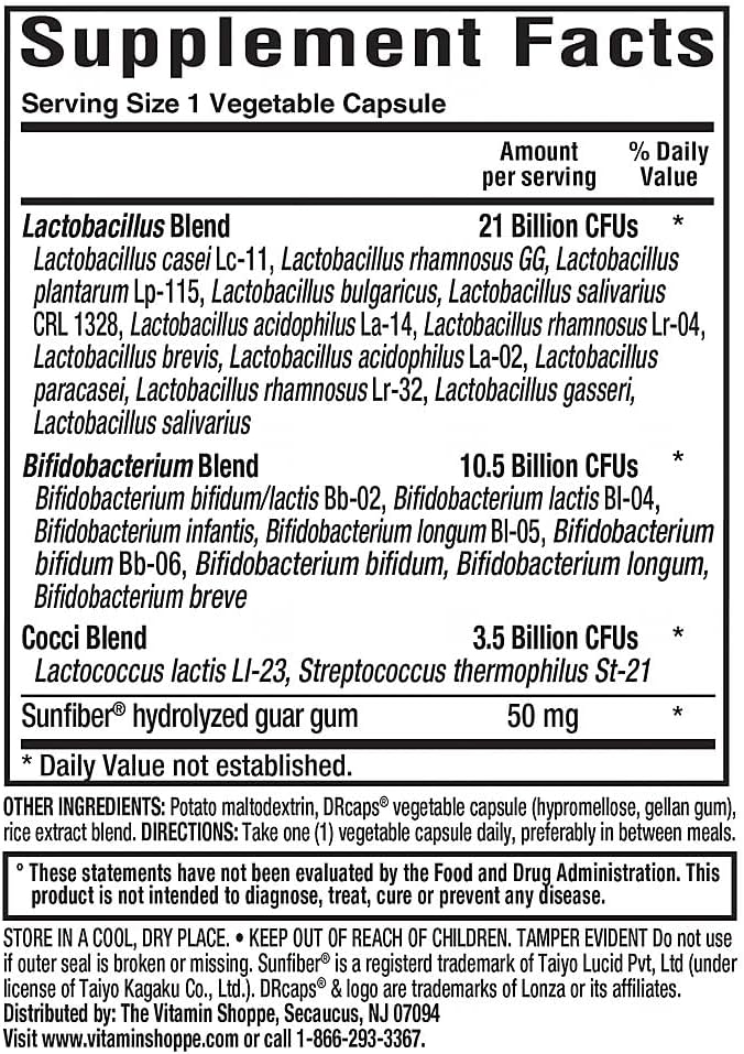 Probiotic - 35 Billion CFUs - Supports Digestive Health (30 Vegetable Capsules)