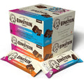 Einstein Energy Smart Snack Bars- Double Chocolate &amp Peanut Butter Protein Bars with Lion’s Mane Green Tea Extract &amp Caffeine for Focused Energy- Chocolate Wafers Bars Boost Mind Body &amp
