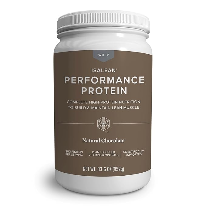 IsaLean Performance Protein Shake - Meal Replacement Shake with 36g of Protein - Helps Support Lean Muscle Building and Weight Management - Enriched with 24 Essential Vitamins and Minerals - 33.6 oz -