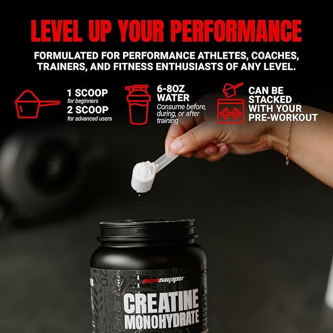 ProSupps Creatine Monohydrate Powder for Men &amp Women Unflavored - 5000mg of Micronized Creatine - Gym Workout Supplement for Muscle Gain &amp Recovery - Sugar-Free Soy &amp Gluten-Free - 200