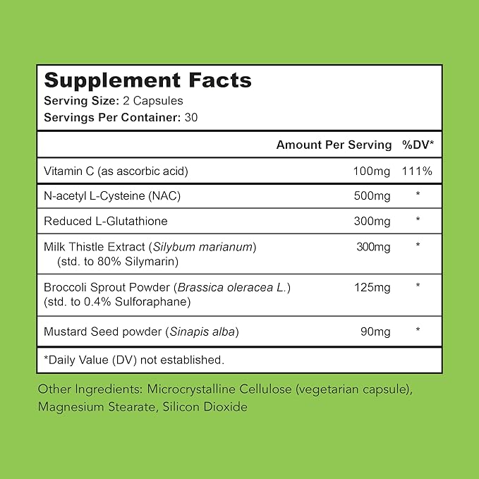 Vital Detox Liver Supplement - First Enzyme-Focused Liver Health Formula - Contains NAC with Milk Thistle Sulforaphane and More 90 Servings