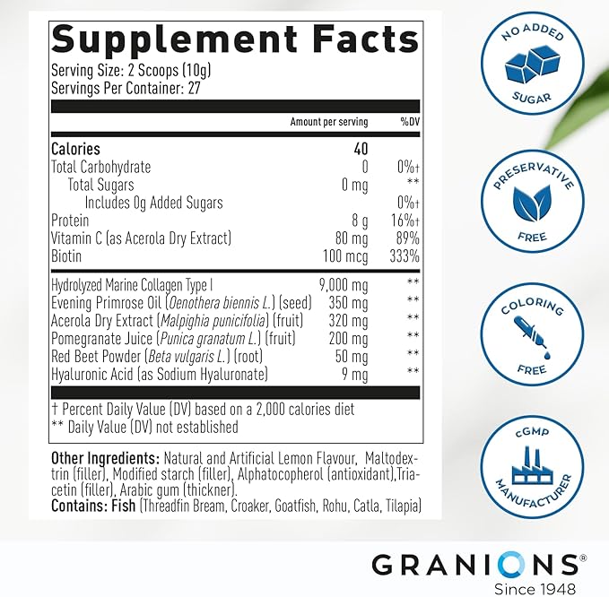 Granions Glucosamine Chondroitin MSM Powder and Marine Collagen Lemon Powder - Joint Support Bundle