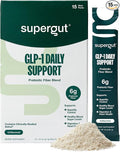 Supergut GLP1 Daily Support - High Fiber GLP-1 Supplement Powder for Women &amp Men - Sugar-Free Drink Mix for Gut Health (15 Servings)