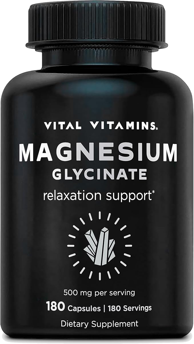 Vital Vitamins Magnesium Glycinate 180 ct + Astaxanthin 60 ct