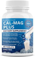 Rawleigh Cal-Mag Plus: 60 Tablets 600mg Calcium 250mg Magnesium Aquamin Vitamin D3 &amp K2 Boron Phosphorus 7 Forms of Calcium &amp 5 Forms of Magnesium High Absorption Bone &amp Joint Supp