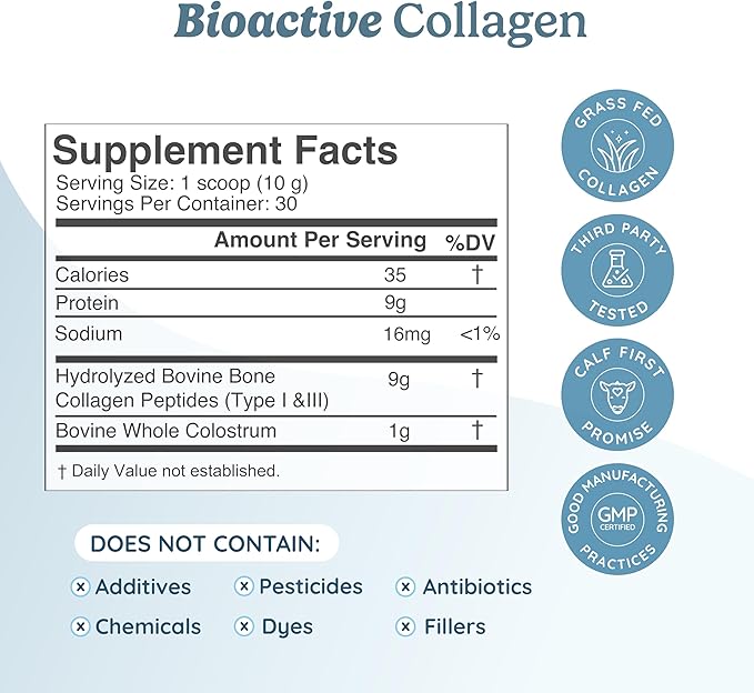 WONDERCOW Collagen Peptides + Grass-Fed Beef Liver Capsules + Beef Protein Isolate with Bovine Colostrum – Non-GMO Wellness Bundle – 3-in-1 Daily Support