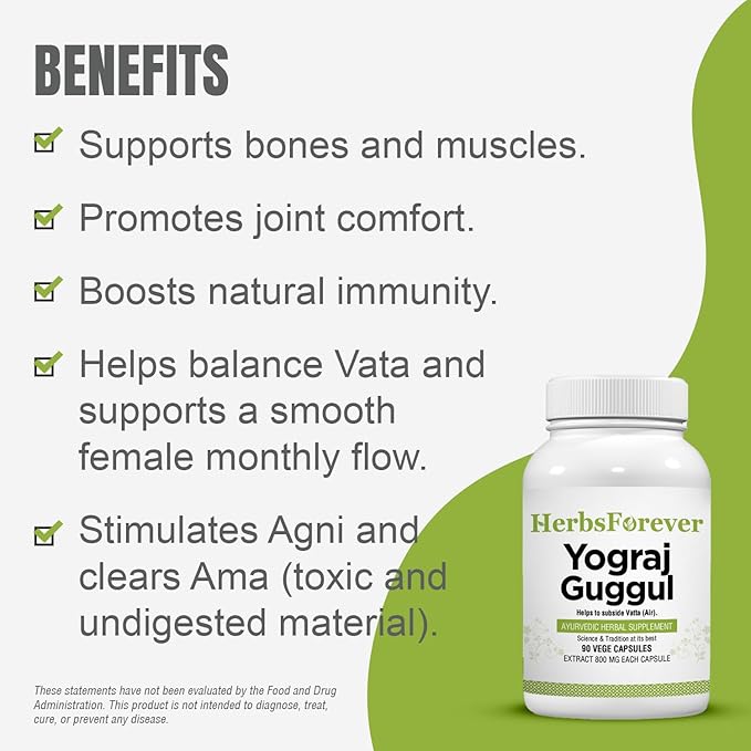 Herbsforever Yogaraj Guggulu| 90 Veg Capsules800mg