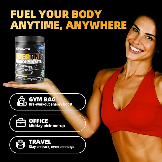 Creatine Monohydrate Gummies for Men &amp Women. Boost FocusStrength and Endurance Anti-Melting Formula Vegan Gluten-Free Non-GMO(Orange135 ct)